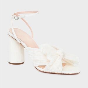 LOEFFLER RANDALL Pearl Camellia Knot Mules NWOT